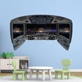 thumbnail image 1 of VWAQ Cockpit Space Shuttle Wall Decal | Galaxy Window Sticker - CP26, 1 of 1