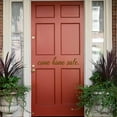thumbnail image 1 of VWAQ Come Home Safe Door Vinyl Decal Home Decor Entryway Sticker, 1 of 1