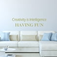 thumbnail image 1 of VWAQ Creativity is Intelligence Having Fun Wall Decal Kids Science Decor, 1 of 1
