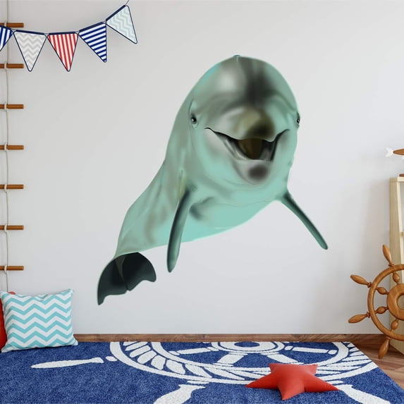 VWAQ Dolphin Wall Decals Sea Life Kids Room Sticker Decor - NA07