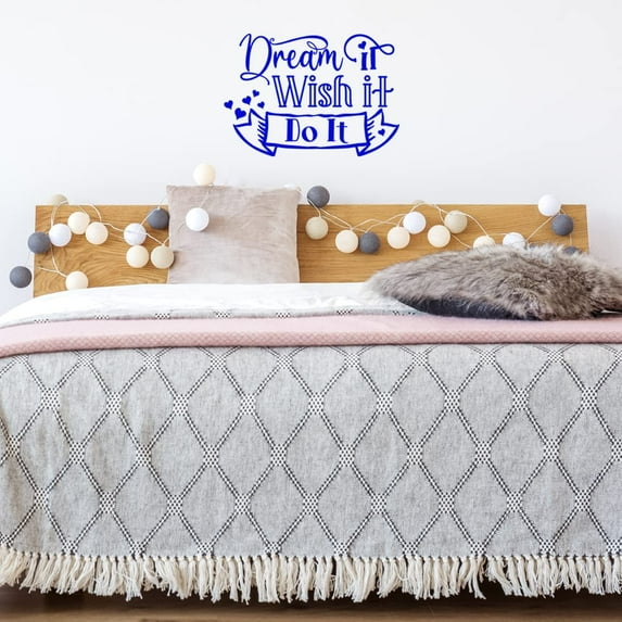 VWAQ Dream It Wish It Do It Motivational Wall Decal Inspirational Home Decor