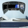 thumbnail image 1 of VWAQ Earth Space Shuttle Window Decal | Spaceship Cockpit Wall Mural - CP9, 1 of 2