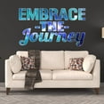 thumbnail image 1 of VWAQ Embrace The Journey Wall Sticker Printed Galaxy Quote Letter Decals for Wall Art - PT4 30"H X 50"W, 1 of 1