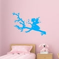 thumbnail image 1 of VWAQ Fairy Tree Branch Wall Decal for Girls Bedroom - Nursery Decor Vinyl Removable Sticker (13"H X 18"W, Sky Blue), 1 of 1