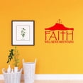 thumbnail image 1 of VWAQ Faith Will Move Mountains Religious Home Decor Inspirational Wall Decal, 1 of 1
