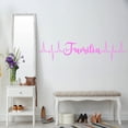 thumbnail image 1 of VWAQ Familia Heartbeat Line Family Decal Spanish Home Decor - 4.5"H X 20"W PINK, 1 of 1