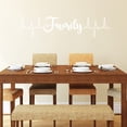 thumbnail image 1 of VWAQ Family Heartbeat Line Wall Decal Living Room Home Decor - 9"H X 40"W WHITE, 1 of 1