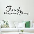 thumbnail image 1 of VWAQ Family, Life's Greatest Blessing Wall Decal Inspirational Quote Family Wall Art VWAQ-2789 (40"W X 15"H), 1 of 2