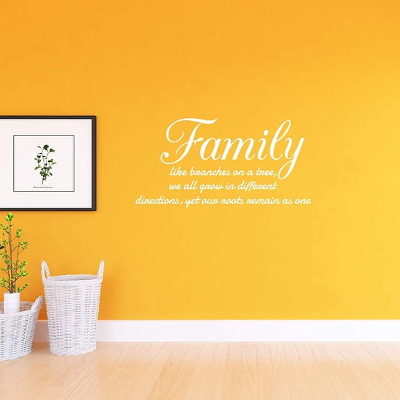 VWAQ Family Like Branches on a Tree Vinyl Wall Decals Quotes Home Sayings Decor