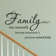 thumbnail image 1 of VWAQ Family Today's Little Moments Wall Decal Quotes Family Wall Art Sticker Home Decor (13.5"H x 22"W Black), 1 of 3