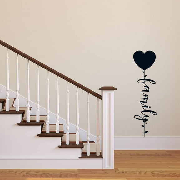 VWAQ Family Tree Heart Wall Decal Inspirational Family Home Decor Quote