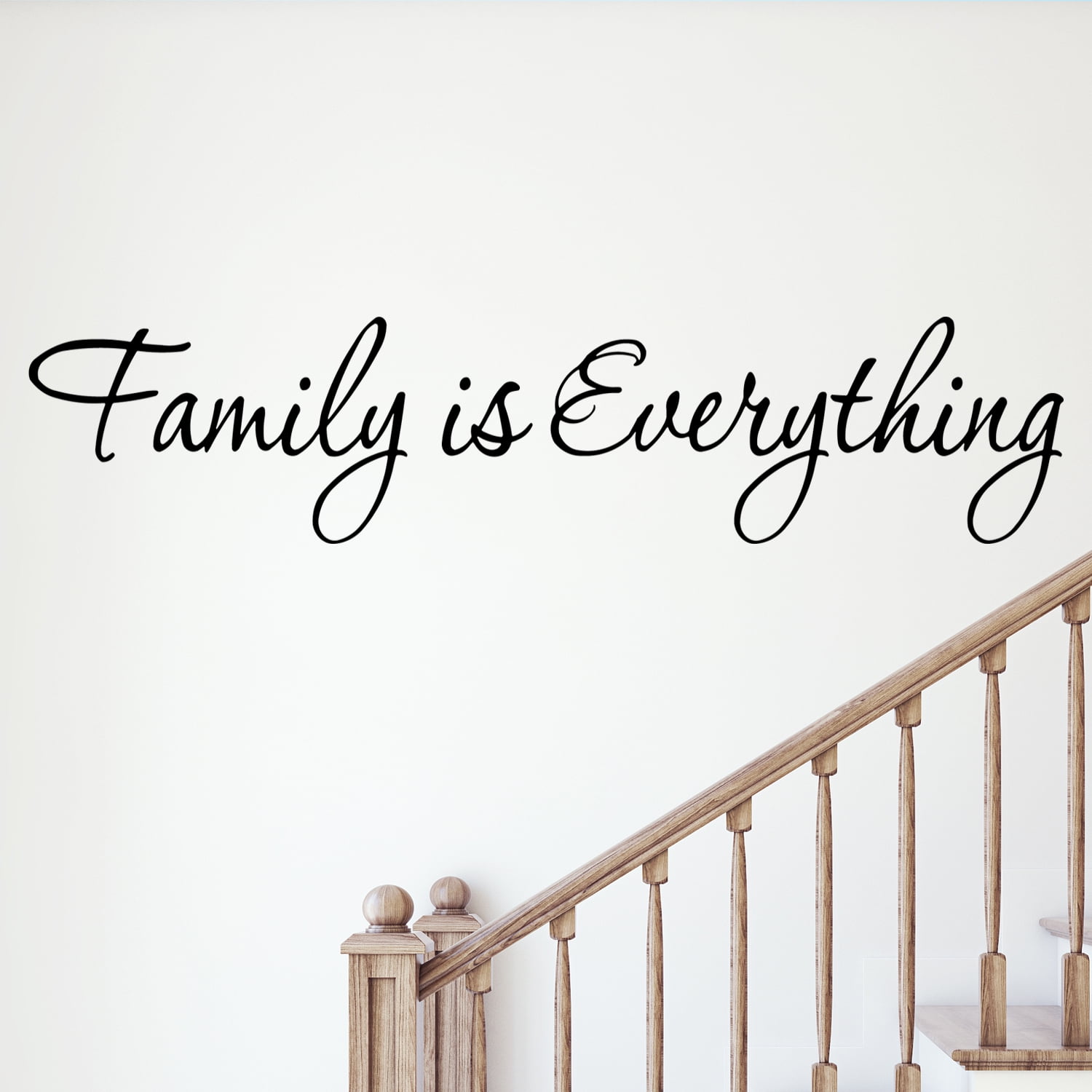 Family is Everything Black Vinyl Wall Quote Decal