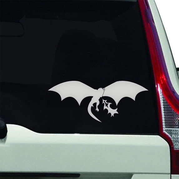 VWAQ Fire Breathing Dragon Decals for Car Windows Auto Decal - TTC13