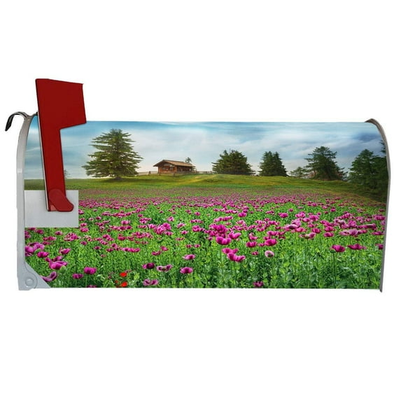 VWAQ Flower Field Mailbox Cover Decorative Spring Mailbox Magnet - MBM7