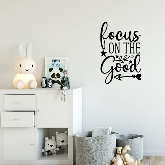 VWAQ Focus On The Good Motivational Wall Decal Inspirational Home Decor