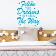 thumbnail image 1 of VWAQ Follow Your Dreams They Know The Way Wall Decal Inspirational Home Decor Motivational Wall Art Stickers - 11"H X 10"W SKY BLUE, 1 of 1