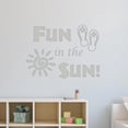 thumbnail image 1 of VWAQ Fun in The Sun Sticker - Fun Wall Decals Quotes - Sun Vinyl Wall Art, 1 of 1