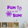 thumbnail image 1 of VWAQ Fun in The Sun Sticker - Fun Wall Decals Quotes - Sun Vinyl Wall Art, 1 of 1