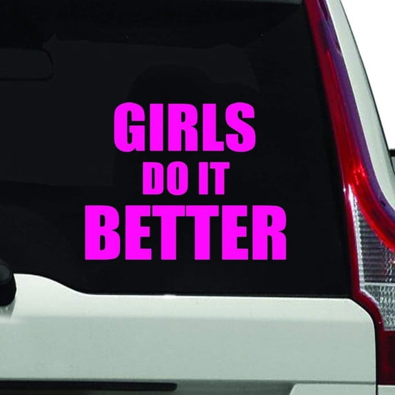 VWAQ- Girls Do It Better, Car Sticker