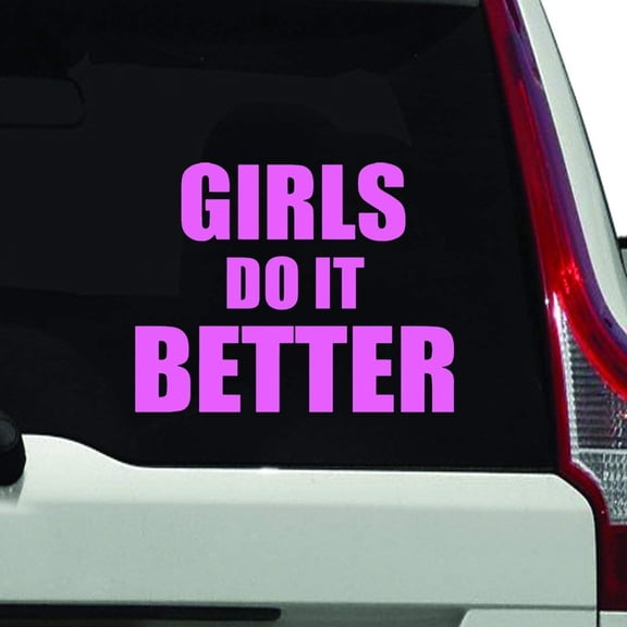 VWAQ- Girls Do It Better, Car Sticker