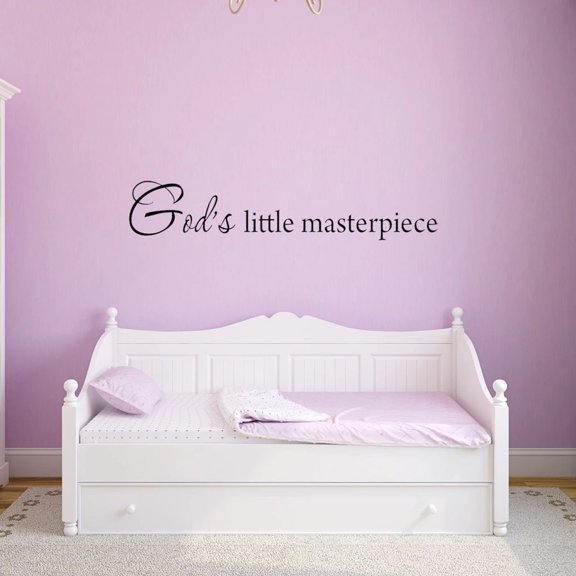 VWAQ God's Little Masterpiece Nursery Wall Decals Baby's Room Wall Art VWAQ-1762 (30"W X 6"H)