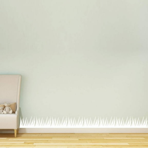 VWAQ Grass Border Wall Decal - Kids Room Nursery Decor Vinyl Stickers - GBWD