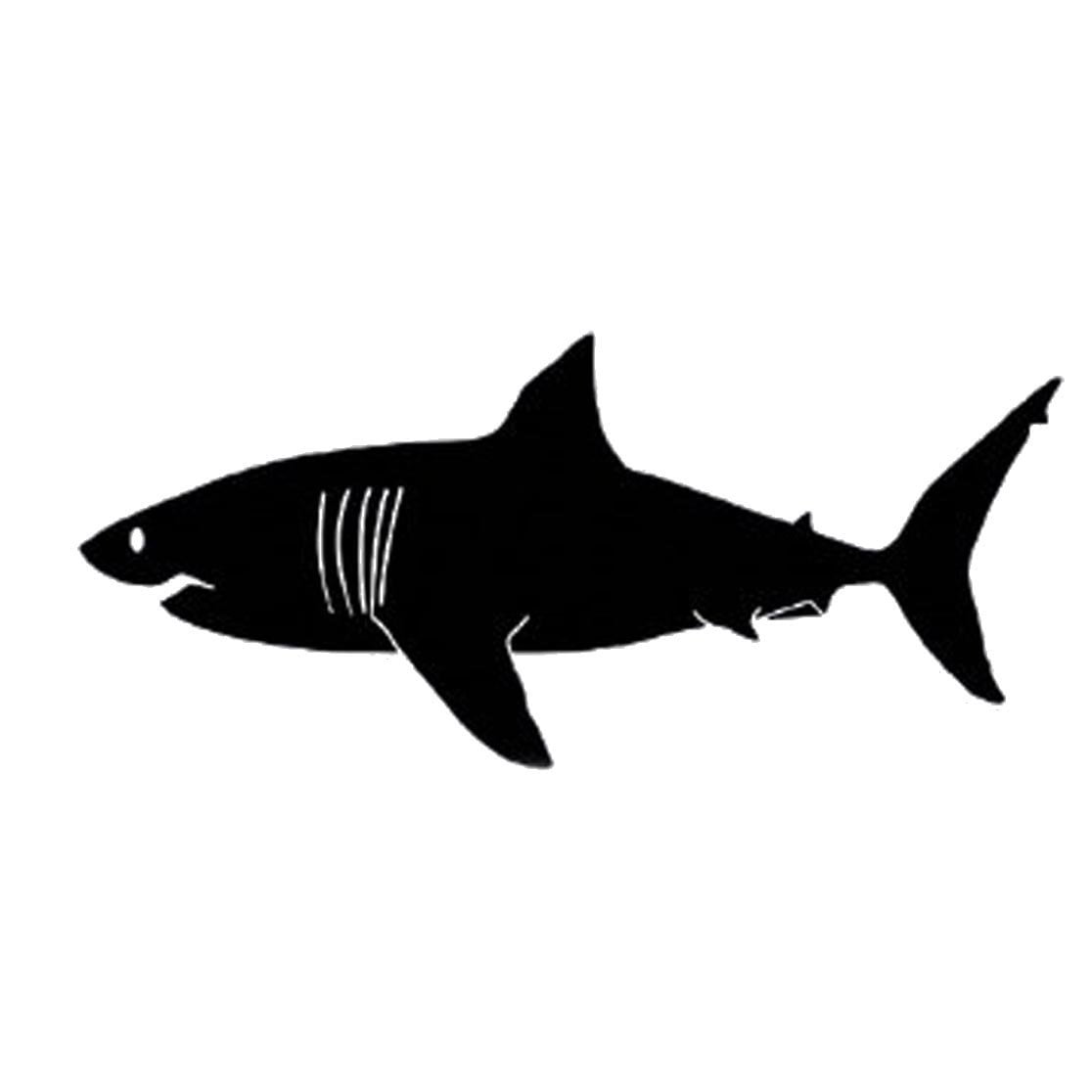 VWAQ Great White Shark Wall Decal Large Shark Home Decor Kids Room Huge Shark Wall Art Sticker