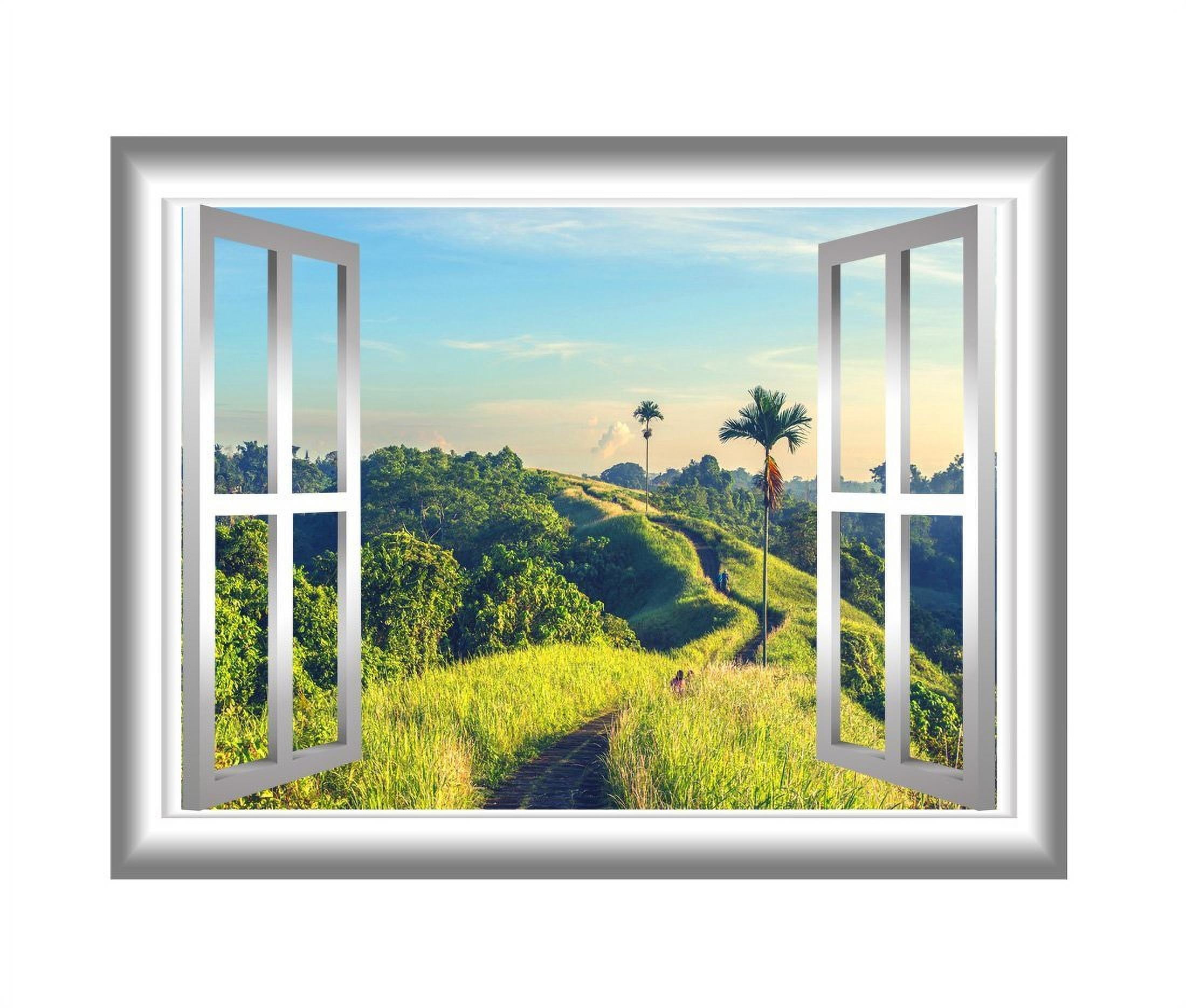 VWAQ Greenery Wall Decal 3D Window Sticker Peel and Stick Mural VWAQ ...