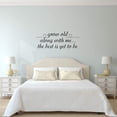 thumbnail image 1 of VWAQ Grow Old Along with Me Wall Decal Couples Love Bedroom Wall Quote Stickers, 1 of 1