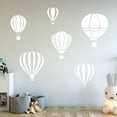 thumbnail image 1 of VWAQ Hot Air Balloon Decals for Walls - Pack of 6 Vinyl Stickers - Nursery Decor, 1 of 1