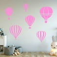 thumbnail image 1 of VWAQ Hot Air Balloon Decals for Walls - Pack of 6 Vinyl Stickers - Nursery Decor, 1 of 2