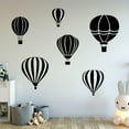 thumbnail image 1 of VWAQ Hot Air Balloon Decals for Walls - Pack of 6 Vinyl Stickers - Nursery Decor, 1 of 1