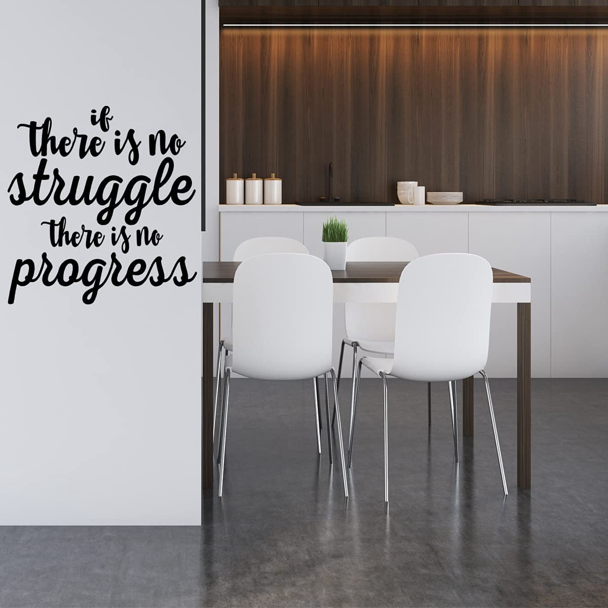 VWAQ If There is No Struggle There is No Progress Motivational Wall ...