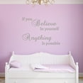 thumbnail image 1 of VWAQ If You Believe in Yourself Anything is Possible Wall Decal - Inspiring Quotes Stickers Decor, 1 of 1