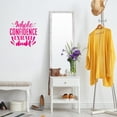 thumbnail image 1 of VWAQ Inhale Confidence Exhale Doubt Wall Art Decal Motivational Quote, 1 of 1