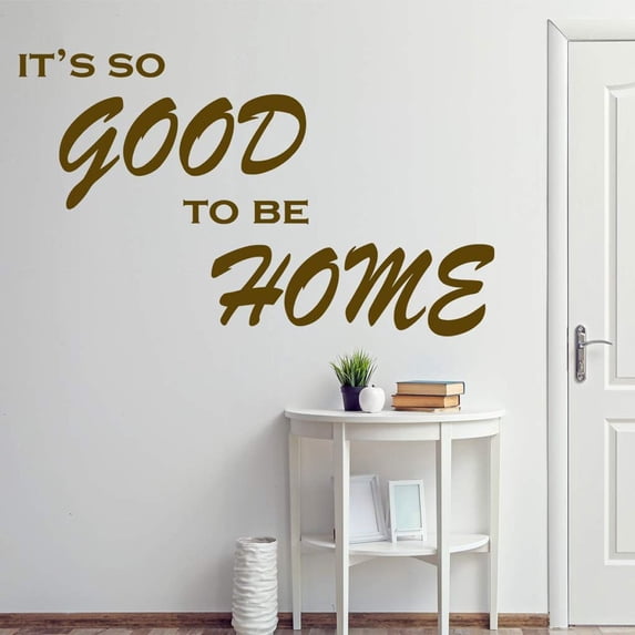 VWAQ It's So Good to Be Home Vinyl Wall Decal Family Wall Quote Sticker Lettering