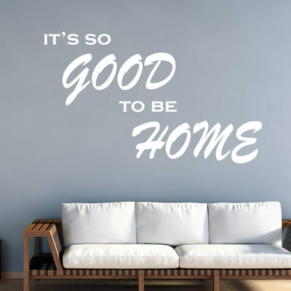 VWAQ It's So Good to Be Home Vinyl Wall Decal Family Wall Quote Sticker Lettering