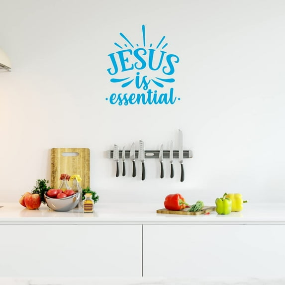 VWAQ Jesus is Essential, Christian Vinyl Wall Art Decal Quote Home Decor