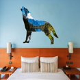thumbnail image 1 of VWAQ Lake View Wall Decal - Howling Wolf Wall Art Peel and Stick Animal - SC11, 1 of 1