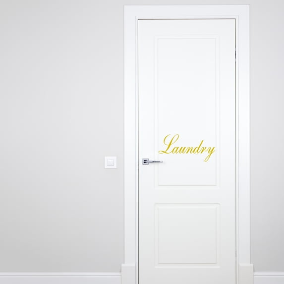 VWAQ Laundry Door Decal Vinyl Sticker Laundry Room Decor Home Decorations