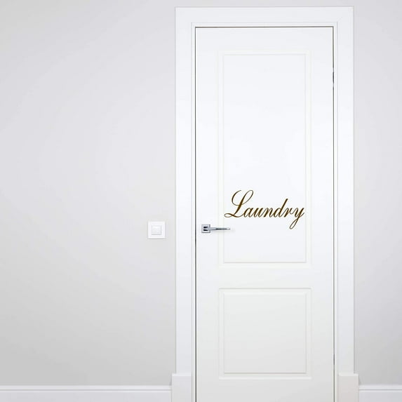 VWAQ Laundry Door Decal Vinyl Sticker Laundry Room Decor Home Decorations