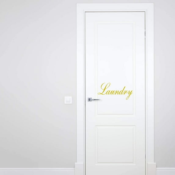 VWAQ Laundry Door Decal Vinyl Sticker Laundry Room Decor Home Decorations