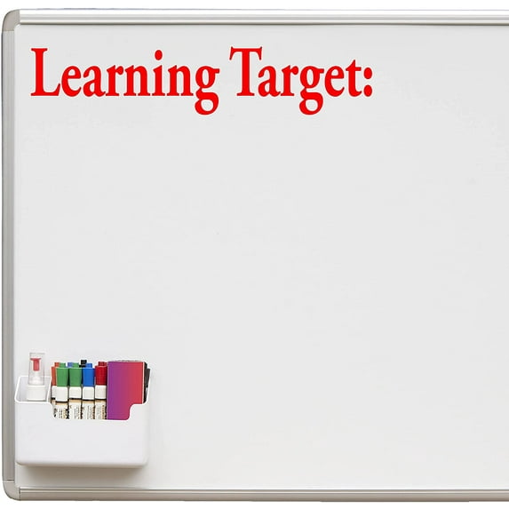 VWAQ Learning Target Whiteboard Decal Teachers Classroom Vinyl Sticker for Dry Erase Board or Walls