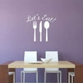 thumbnail image 1 of VWAQ Let's Eat Dining Room Wall Decals Kitchen Sayings Vinyl Letters Quotes, 1 of 1