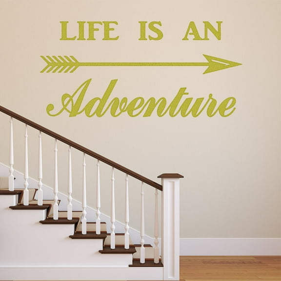 VWAQ Life is an Adventure Vinyl Wall Decal - Adventurer Wall Art Decor