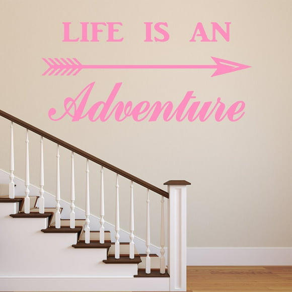 VWAQ Life is an Adventure Vinyl Wall Decal - Adventurer Wall Art Decor