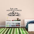 thumbnail image 1 of VWAQ Life is for Adventures Wall Sticker Mountain Range Decor Vinyl Decal, 1 of 1