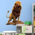 thumbnail image 1 of VWAQ Lion Roaring Wall Decal Sticker - Peel and Stick Murals Vinyl Decoration - HOL49, 1 of 1