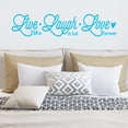 thumbnail image 1 of VWAQ Live Life Laugh A Lot Love Forever Wall Decal Romantic Wall Decor, 1 of 1