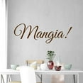 thumbnail image 1 of VWAQ Mangia Wall Decal - Eat Kitchen Sticker - Italian Quotes Decor, 1 of 1